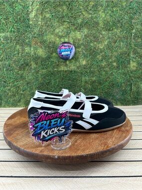 Reebok Black and white Mary Jane sneakers